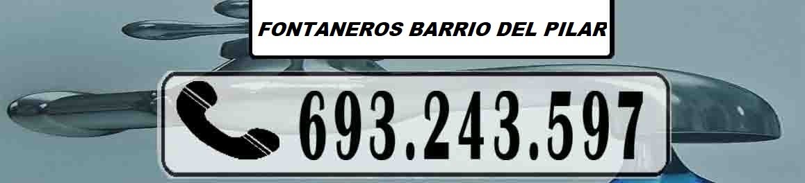 Fontaneros Barrio del Pilar Madrid Urgentes